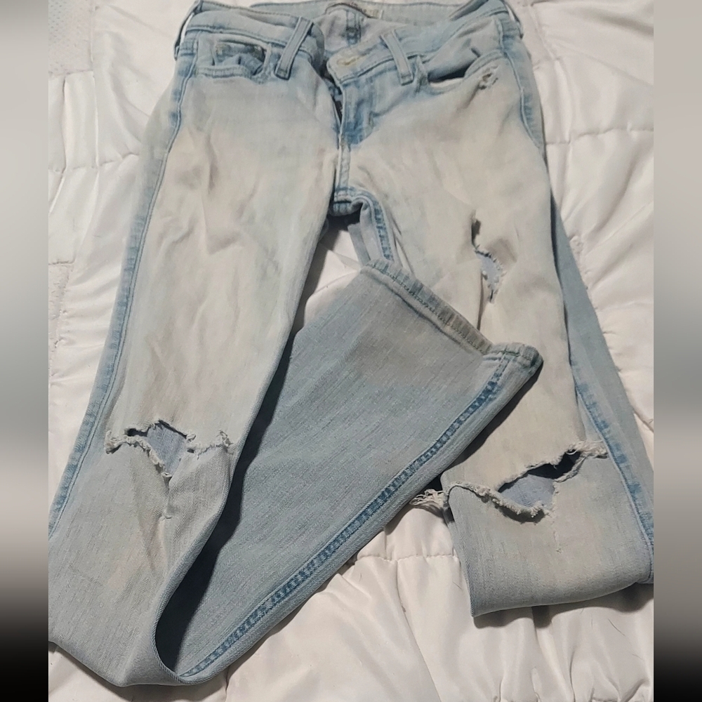 Hollister Distressed Bootcut Jeans